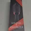 Hair Dryer Brush Blow Dryer in One, Upgraded 4 in 1 Hair Dryer and Styler Volumizer with Negative Ion Anti-frizz Ceramic Titanium Barrel Hot Air Hair Straightener Brush (Black/Pink)