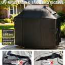 Ultimate Durable Grill Cover for Weber Spirit 200 and 300 Series Outdoor Grill,52 Inch Heavy Duty Waterproof Rip-Proof BBQ Cover,Fade Resistant 7106 Gas Grill Cover for Weber with Strap and Air Vent