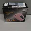 Handmixer Electric Handheld - 7 Speed Portable Kitchen Mixer Electric with 5 Stainless Steel Accessories Whisk, Food Beater for Whipping Mixing Cookies Cakes Eggs, Pink