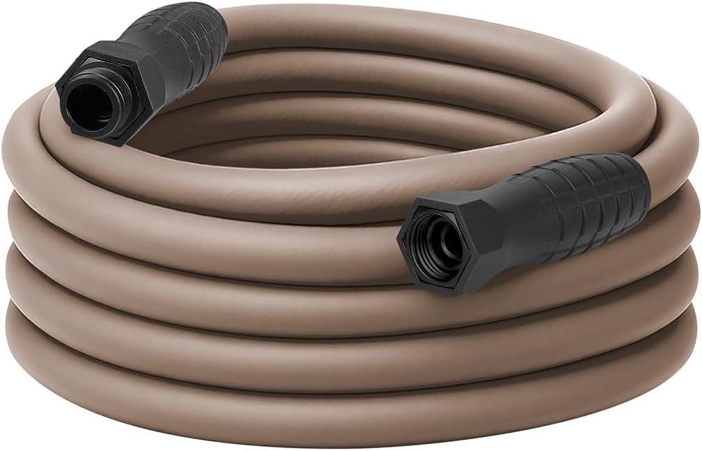 Flexzilla Colors SwivelGrip Garden Hose 5/8 in. x 50 ft., Lightweight All-Weather Water Hose, Durable and Flexible, Leak-Free Connections, Brown Mulch