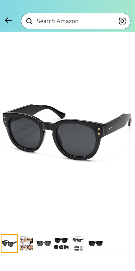 SOJOS Retro Round Polarized Sunglasses for Men Women Vintage Classic Thick Womens Square UV400 Shades SJ2321