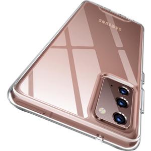 Rayboen for Samsung Galaxy Note 20 Case, Crystal Clear Shockproof Protective Durable Slim Fit Phone Cover for Galaxy Note 20 5G with Transparent Hard PC Scratch-Resistant Back & Soft Silicone Edge