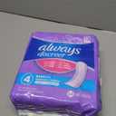 Always Discreet Adult Incontinence Pads for Women, Drier, 4 Drop Long Length, Moderate Absorbency, Pads for Bladder Control Management, Bladder Leaks, & Postpartum Pads, 54ct