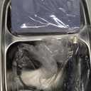 Sitlais Portable Electric Heated Lunch Warmer Box for Work  Stainless Steel Bento Box Adult, Plug In Food Heater for Car 12V 24V 110V, Self Heating Meal Box for Men and Women (Gray)