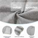 High Waisted Cotton Underwear for Women Lace Full Coverage Panties Soft Stretch Ladies Briefs (Multipack) (L)