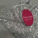 Trancylight Women's Glitter Sequin Dress Spaghetti Strap V Neck Party Cocktail Sparkly Mini Dress Clubwear (Silver, L)