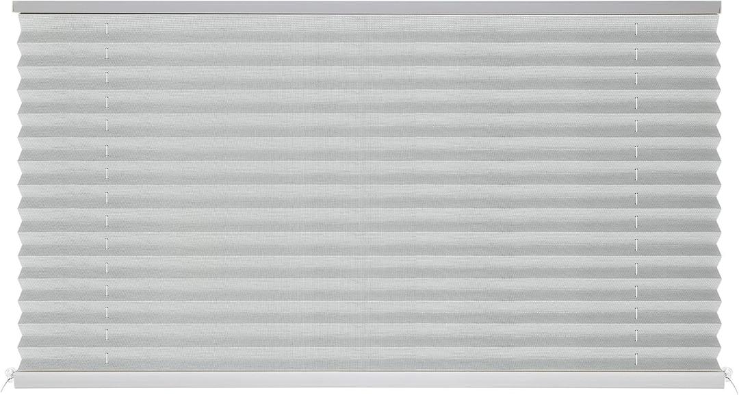 NOVINO RV Blinds Pleated Shades,Camper Window Blinds,RV Window Shade for Camper Travel Trailers Motorhome Motor Coach-50 W x 24" L,Gray