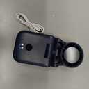 onovatpol Mini Portable Handheld Clip On Rechargeable Personal Hand Fan with LED Display, High Speed Turbo Battery Operated 100 Speeds Small Fan for Travel/Outdoor/Concerts/Lash/Makeup (update blue)