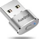 AUEDROT USB Mouse Mover - Automatic Mouse Wiggler with 2 Jiggle Modes, Switch Button, Plug & Play, Keep Computer/Laptop Awake, Silver