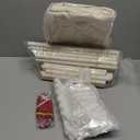 Kids Tent Indoor Playhouse, Kids Play Tent Large Kid Playhouse Toys Toddler Tent Play House with Pennant Banners, Kid Toys for Boy Girl Birthday House Gift (Natural)