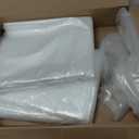 30" X 40" Open-End Flat Poly Bags (100 Count) - 2 Mil Clear Plastic Bags for Packaging, Shipping, Storage - No Adhesive Strip - Spartan Industrial