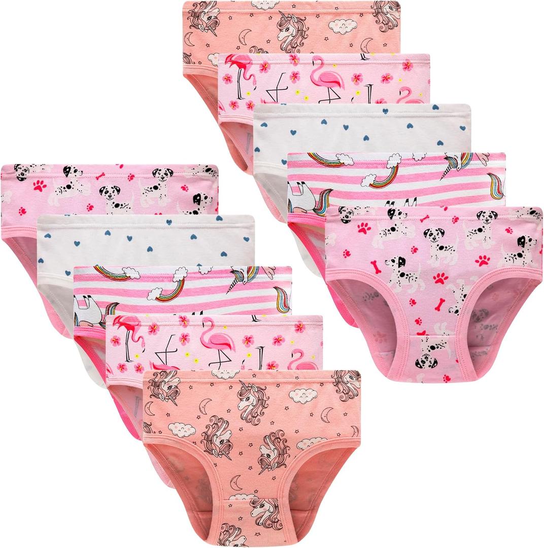 Winging Day Little Girls Assorted Prints Panties Size 3 (10-Pack)