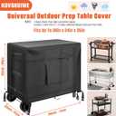 36 Inch Porch Shield Outdoor Prep Table Cover - Heavy Duty Waterproof Cover | Unity Small Portable Table Compatible with Storage Cabinet, Three-Shelf Movable Food Prep and Work Car - 36"L x 24"W x 35"H
