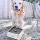 LumoLeaf No Spill Water Bowl for Dogs with Filter, 70oz/2L, Slow Feeder for Messy Drinkers, Drip-Free & Splash-Proof Design (Grey, 70 fl oz) (Grey 70 fl oz)