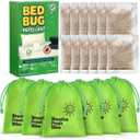 12 Pack Natural Bed Bug Repellent Pouches, Plant Based Long-Lasting 2 Month Protection Against Bedbugs Household Pest Control