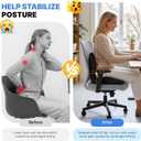Ergonomic Seat Cushion, Office Chair Seat Cushions with L-Shaped Design, Memory Foam Orthopedic Cushion with Coccyx Hollow, Lumbar Support & Tailbone Pain Relief for Car, Truck, Gaming Chair (Black)