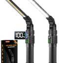 2Pack Magnetic Work Light, All Aluminum & 1500 High Lumens Rechargeable Work Light, 7 Mode & 360 Rotation Mechanic Light, Rechargeable Flashlight for Car Repairing, Valentines Day Tool Gifts for Him