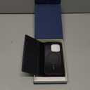 D8 Full Grain Leather Wallet Case for iPhone 15 Pro - [2-in-1] Handcrafted Detachable Diary Style with Magnetic MagSafe Back Cover, Gift Box Included (Black Blue)