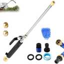 Hydro Nozzle 3000 PSI for Water Hose, Jet Nozzle Power Washer for Garden Hose, High Pressure Hose Nozzle with 2 Different Nozzles  Quick Connectors, High Pressure Washer Tools for Car, Patio