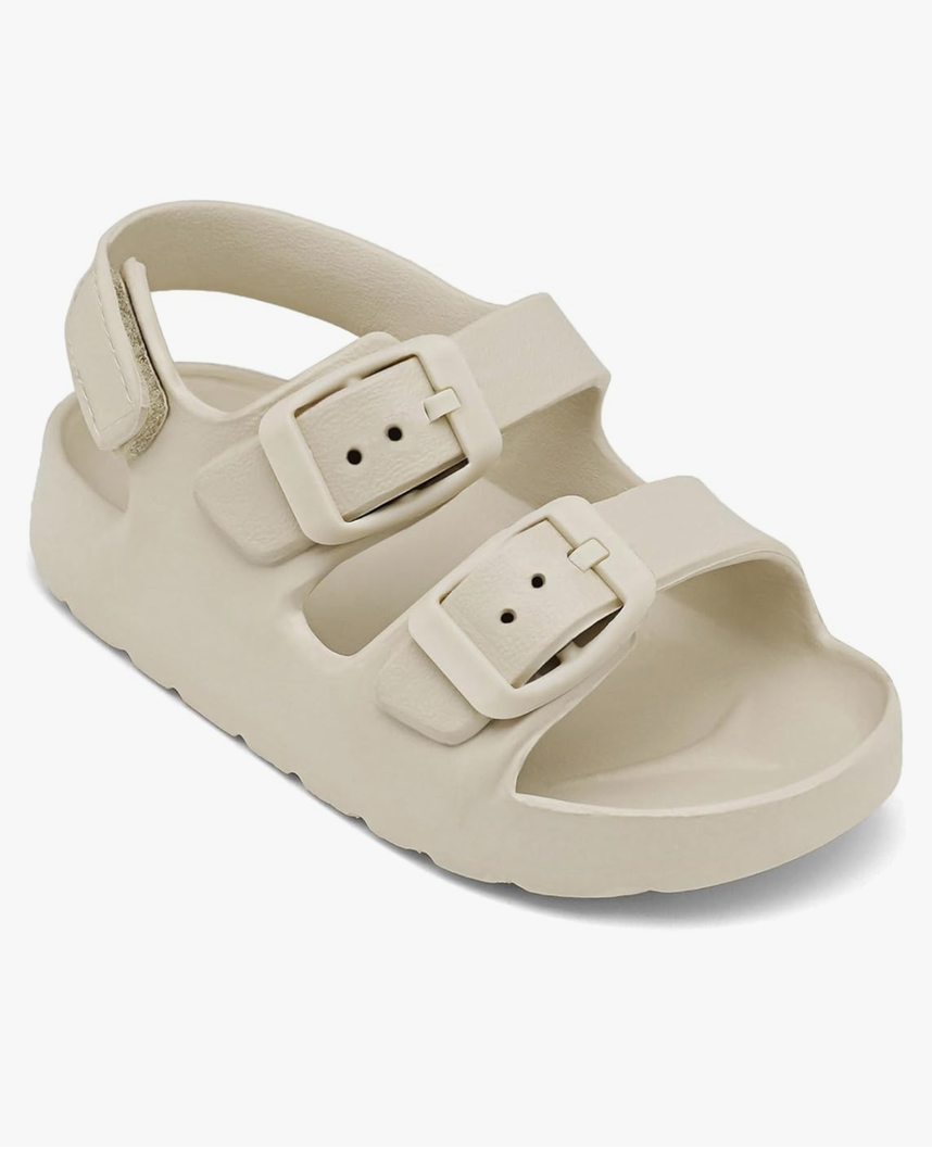 ChayChax Toddler Boys Girls Double Buckle Sandals Children's Adjustable Back Strap Water Sandal, Size 9