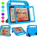 BMOUO Kids Case for Fire HD 10 Tablet (13th/11th Generation, 2023/2021) with Screen Protector, Shockproof Case for Amazon Fire HD 10 Tablet - Blue