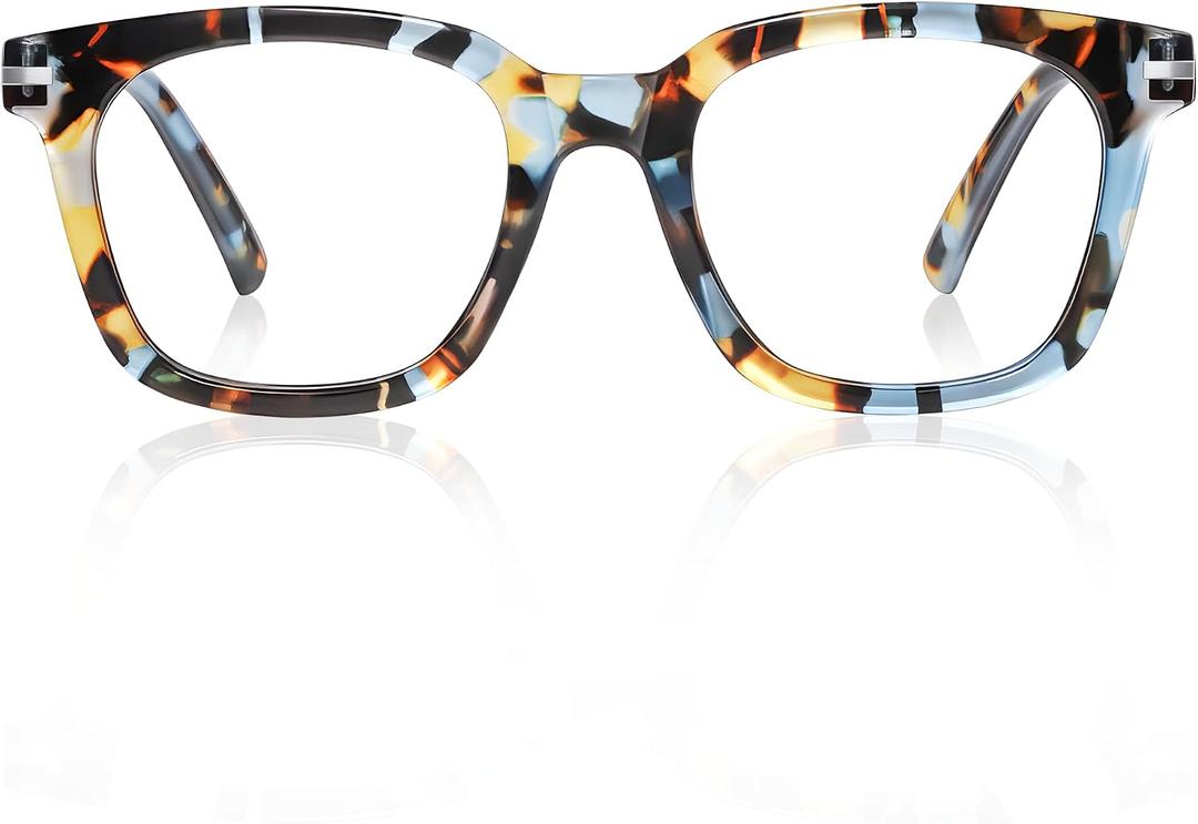 Square Reading Glasses for Women - Blue Mirage - Readers Chic & Modern Design FF-7327