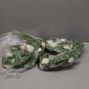 XunYee 2 Pcs 4.6ft Artificial Tulip Garland White Tulip Faux Flowers for Valentine's Easter Day Decoration, Spring Garland with Green Leaves Hanging Vines for Wall Home Wedding Indoor Outdoor Decor