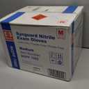 Basic Medical Blue Nitrile Exam Gloves, Latex-Free & Powder-Free Food-Safe House Cleaning Disposable Glove (1000 Pcs), M