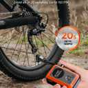 ETENWOLF Mini Bike Pump,20s Fast Inflate Bicycle Pump with Guage,150PSI Portable Electric Bike Air Pump with Presta and Schrader Valve for Mountain Bike,Road Bike,Motorcycle,Car,Sport Ball