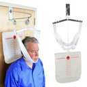 Over The Door Cervical Neck Traction and Posture Correcting Device with Head Halter, at Home Back and Neck Stretcher for Physical Therapy