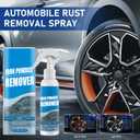 Car Rust Remover Spray,Heavy Duty Iron Powder Remover, Car Rust Removal Spray for Metal, Fast Acting, Ideal for Wheels, Bolts & Metal Surfaces,Auto Rust Cleaner(3PCS)