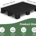 VigiFront Plastic Pallets, Plastic Pallets for Basement Storage, HDPE Lightweight Waterproof Pallet, Easy to Stack, for Indoor and Outdoor, Supermarkets and Warehouse (31.5'' L X 24'' W X 4.7'' H)