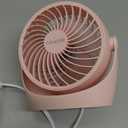 Gaiatop Desk Fan, 5-Inch Portable Electric Table Desktop Air Circulator Fans, Small but Powerful with 3 Speed 360 Adjustable Tilt for Cooling Home Dorm Office Bedroom Bathroom Kitchen, Pink