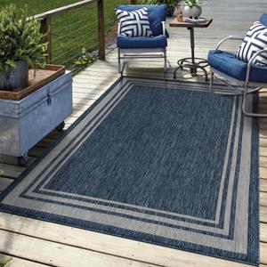 Keen Home Design Waterproof Indoor Outdoor Area Rug 6x9, Patio Deck Porch