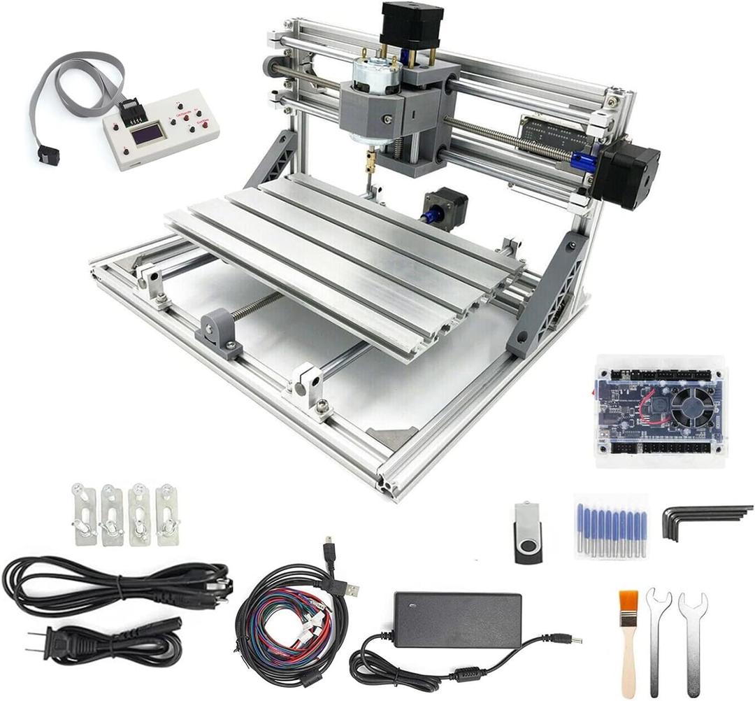CNCTOPBAOS 3 Axis 3018 CNC Router with GRBL Offline Controller,DIY Mini Desktop Engraver Machine,Carving Aluminum Acrylic PCB PVC Milling Cutting Wood Engraving Machine