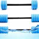 Soulchen 3 Pack Swim Barbells Long Aquatic Exercise Dumbbells Eva Foam Water Weights Dumbbell Pool Exercise Equipment for Adults for Pool Strength Training Workouts Loss
