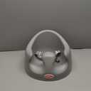 Nuby My Floor Seat - Portable Baby Chair with Soft Foam Cushion, Safety Harness, and High Back Design - 4+ Months - Gray