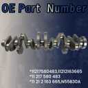 11217580483 Turbo Crankshaft compatible with BMW 335i 435i 535i 135i X5 X6 640i 740Li N55B30A 3.0L