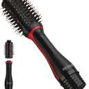 REVLON One-Step Volumizer Plus Hair Dryer and Styler, Enhanced Motor for Less Frizz, More Shine, and Reduced Heat Damage for Salon Style Round Brush for Blowout, Black