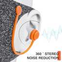 4 x FRESHME 3D Eye Mask with Ear Loop - Lash Extensions Blackout Blindfold Glasses Sleep Mask with Removable Ears Plugs for Sleeping Noise Cancelling Travel Airplane, Eye Cover for Women Men Side Sleeper