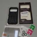 Goton for iPhone 17 Pro Case with Privacy Tempered Glass Screen Protector & Camera Lens Protector, Compatible with MagSafe, Invisible Kickstand, Shockproof Phone Cover, Black