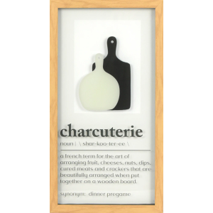 Charcuterie Glass Wall Art 10" x 19"