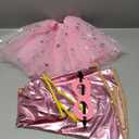 iROLEWIN Superhero-Capes for Kids Superhero-Costumes for Girls Toddler Princess Dress-Up Big-Sister-Gifts Christmas Party Toy (Pink Yellow), One Size