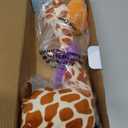 Dancing Talking Giraffe Toy, Stuffed Animal Baby Toy Repeating What You Say, Glowing Musical Electronic Giraffe Gifts for Toddlers 1-3 Years Old (New Giraffe)