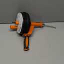 Drain Auger, Clog Remover with Drill Adapter, 25 Feet Flexible Plumbing Snake Use Manually or Powered for Kitchen, Bathroom and Shower Sink, Comes with Gloves (orange)