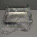 Stainless Steel Cat Litter Box, 15.7"×11.8"×2.8" Metal Litter Pan, Small Litter Box for Little Cats Kittens, Easy Cleaning