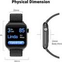 COCO Bluetooth Comfortable Health Monitoring Smartwatch for Seniors  Heart Rate, Body Temperature, Blood Oxygen, Activity Tracking, Medication Reminder, SOS Emergency PERS, Gift