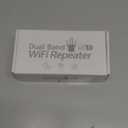 WiFi Extender Signal Booster, Dual Band 2.4/5.8G WiFi Extender – 1200Mbps, 12880 Sq Ft Coverage, 105 Devices & 1-Tap Setup for Home Use