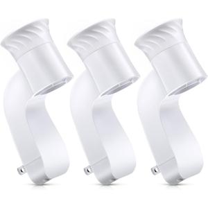 3 Pack Wall Fragrance Plug in Compatible with Bath and Body Works WallFlower Fragrances, ETL Certified, Rotatable, Precise Scent Control Fragrance Diffuser Plug for Home, Office (White)