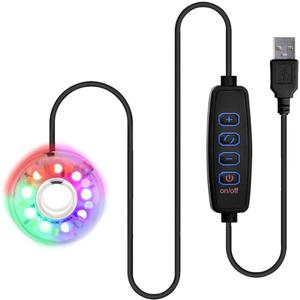 MiOYOOW Aquarium Submersible Lights, USB Colorful Underwater Light, 3 Modes, IP68 Waterproof Fish Tank Lights with Suction Cups for Decoration